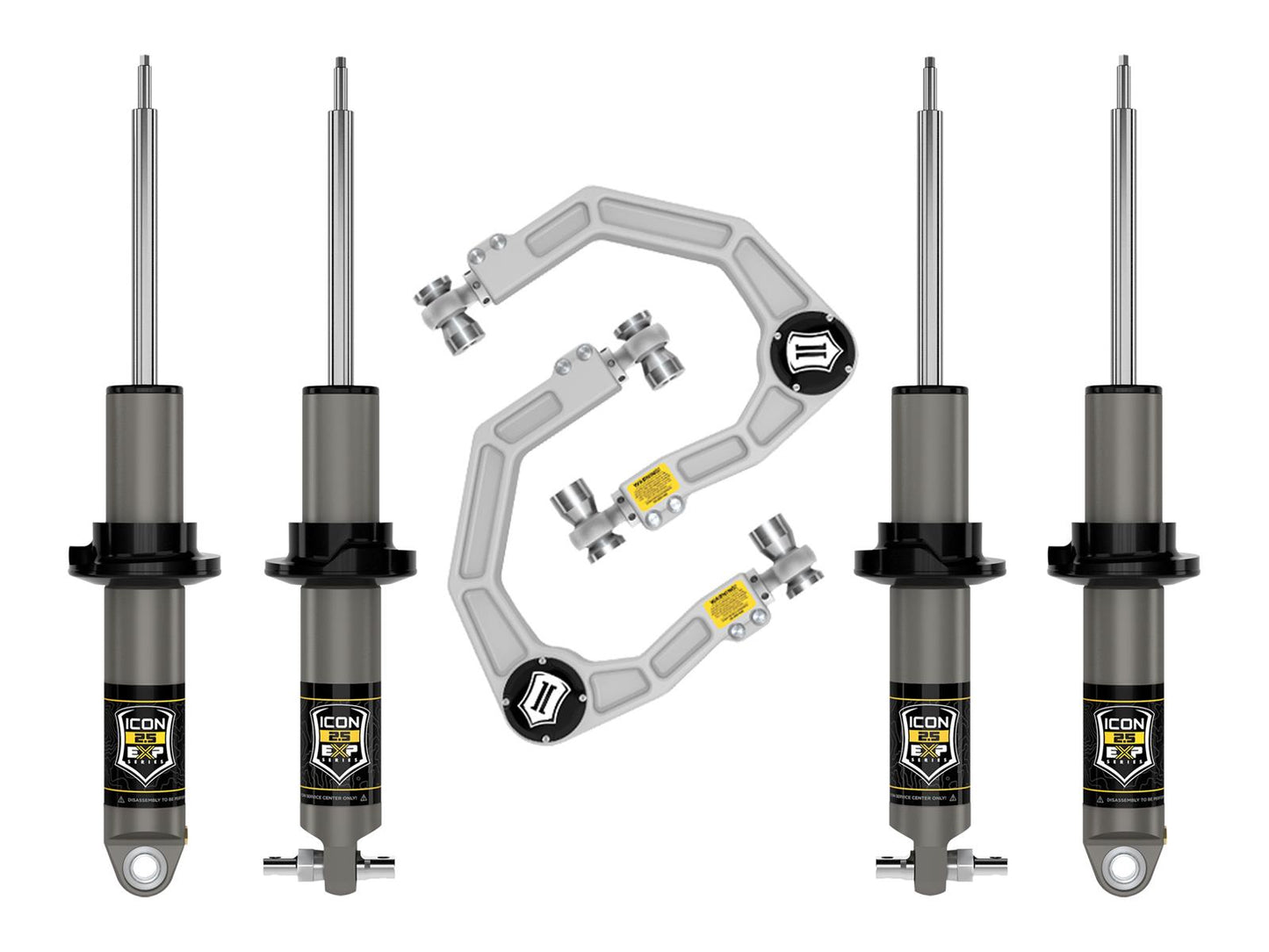 2021+ Ford Bronco Hoss 2.0 Stage 2 Suspension System Billet UCA (2- 3in Lift) - Mammoth Racing -
