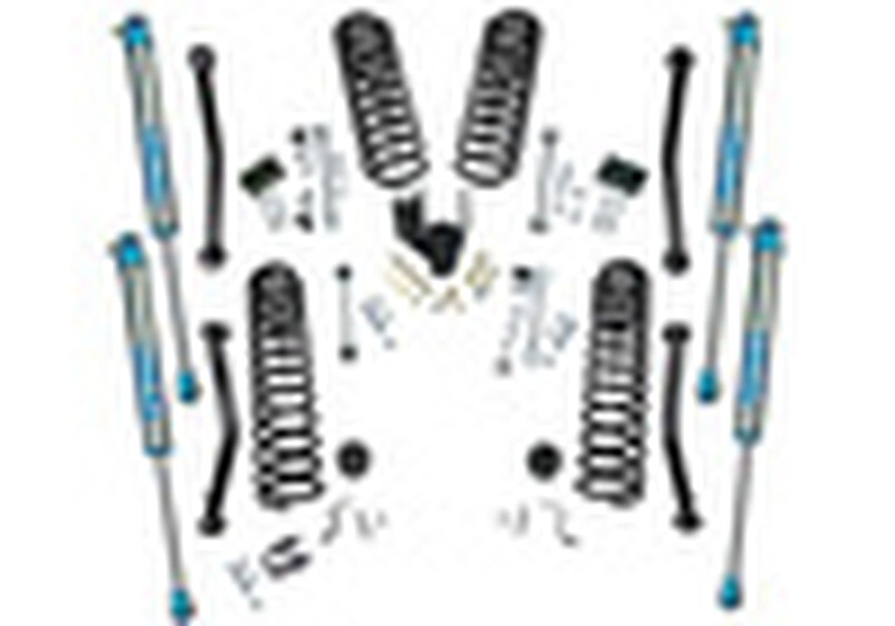 Superlift 18-20 Jeep Wrangler JL Unlimited 4in Dual Rate Coil Lift Kit w/ Superlift Shadow Shocks - Mammoth Racing -