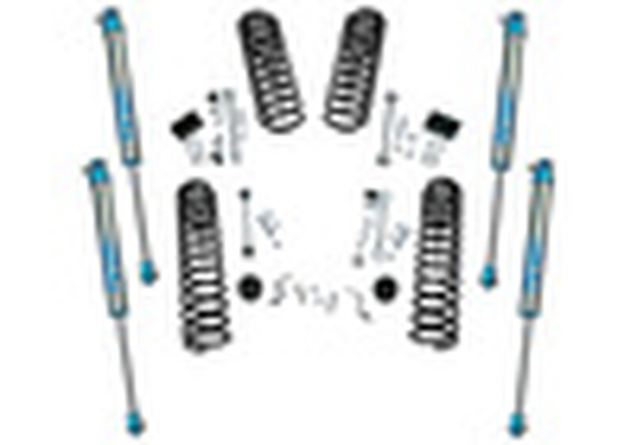 18-19 Jeep Wrangler JL 2 Door 4in Dual Rate Coil Lift Kit - Incl Rubicon w/ Shock Extensions - Mammoth Racing -