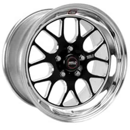 Weld S77 18x10.5 / 5x4.5 BP / 7.7in. BS Black Wheel (Medium Pad) - Non-Beadlock - Mammoth Racing -