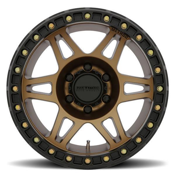 Method Mr106 Beadlock 17x9 -44mm Offset 8x6.5 130.81mm CB Method Bronze w/BH-H36125 Wheel - Mammoth Racing -