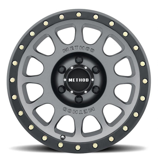 Method Mr305 NV 18x9 +18mm Offset 8x6.5 130.81mm CB Double Black Wheel