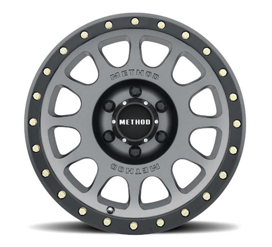 Method Mr305 NV 17x8.5 / +25mm Offset / 6x5.5 BP / 108mm CB / Titanium - Matte Black Lip Wheel