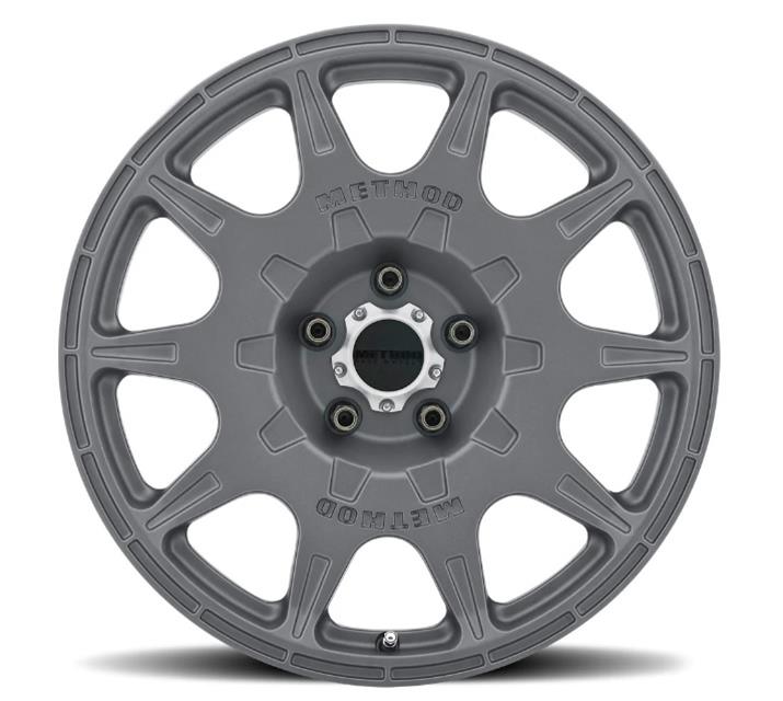 Method Mr502 Rally 17x8 +38mm Offset 5x4.5 67.1mm CB Titanium Wheel - Mammoth Racing -