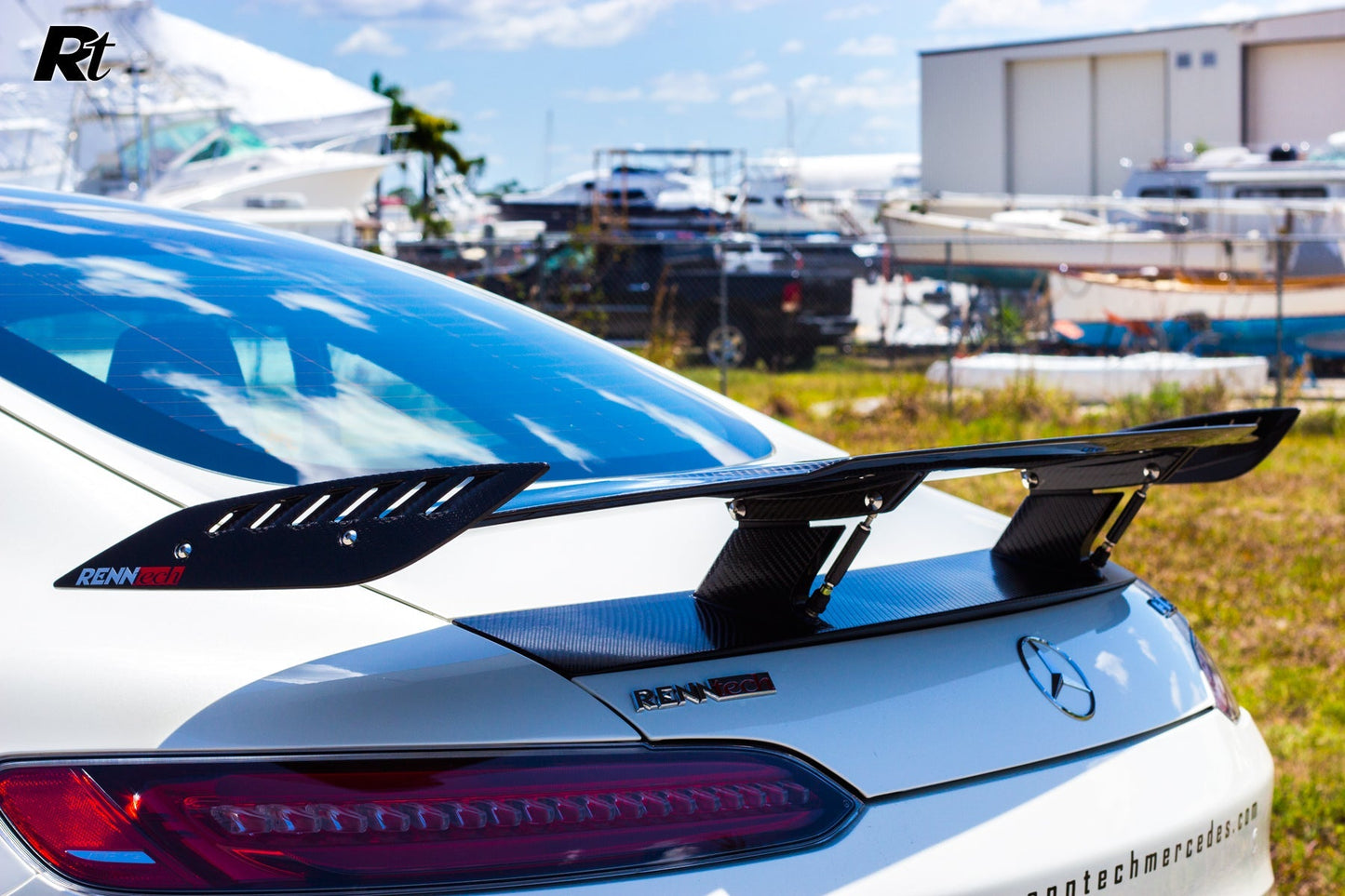 RENNtech | C190 | AMG GT / S | Adjustable Wing w/ Lip Spoiler | Carbon Fiber - Mammoth Racing -