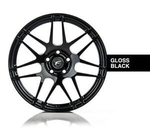 Forgestar F14 18x9 / 5x114.3 BP / Et35 / 6.4in BS Satin Black Wheel