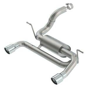 Borla 18-19 Jeep Wrangler JL/JLU 2.0L 4Cyl 2DR/4DR Axle Back Exhaust S-Type w/ 3.5in Tips - Black - Mammoth Racing -