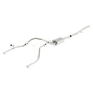 Borla 14 Silv/Sierra 1500 EC Std/CC Short 143.5in WB S-Type Single Split Rear Exit Cat-Back Exhaust - Mammoth Racing -