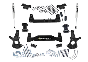 Superlift 07-16 Chevy Silv 1500 2WD 6.5in Lift Kit w/ Cast Steel Control Arms & Bilstein Shocks - Mammoth Racing -