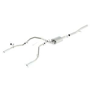 Borla 14 Silv/Sierra 1500 EC Std/CC Short 143.5in WB Touring Single Split Rear Exit Cat-Back Exhaust