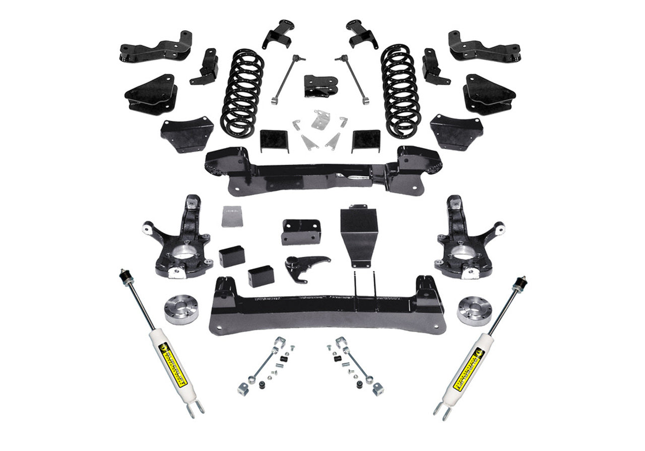 Superlift 00-06 Chevy Tahoe/GMC Yukon 4WD 6in Lift Kit - Knuckle Kit w/ Superlift Shocks - Mammoth Racing -