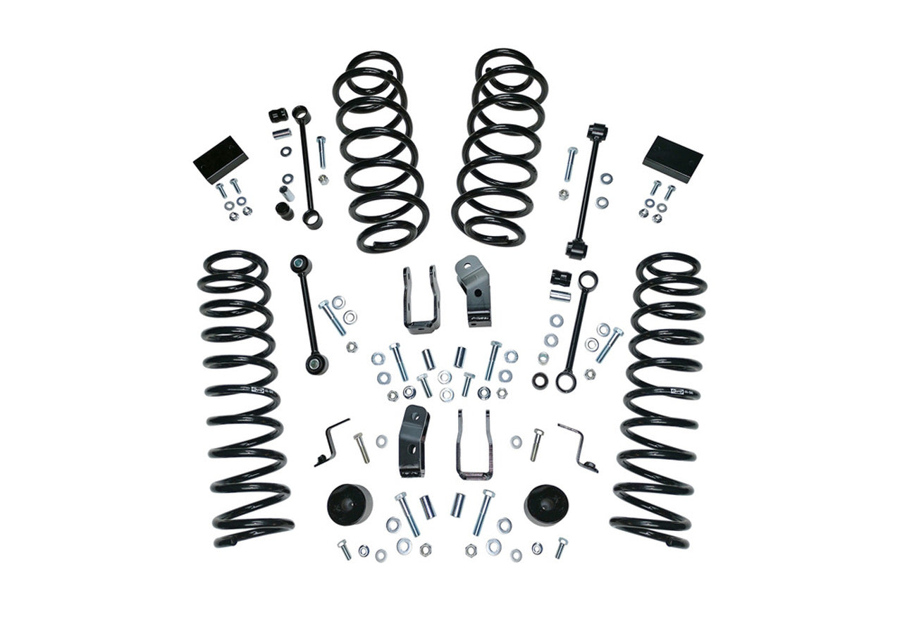 18-19 Jeep Wrangler JL Unlimited 2.5in Dual Rate Coil Lift Kit- Incl Rubicon w/ Shock Extensions - Mammoth Racing -