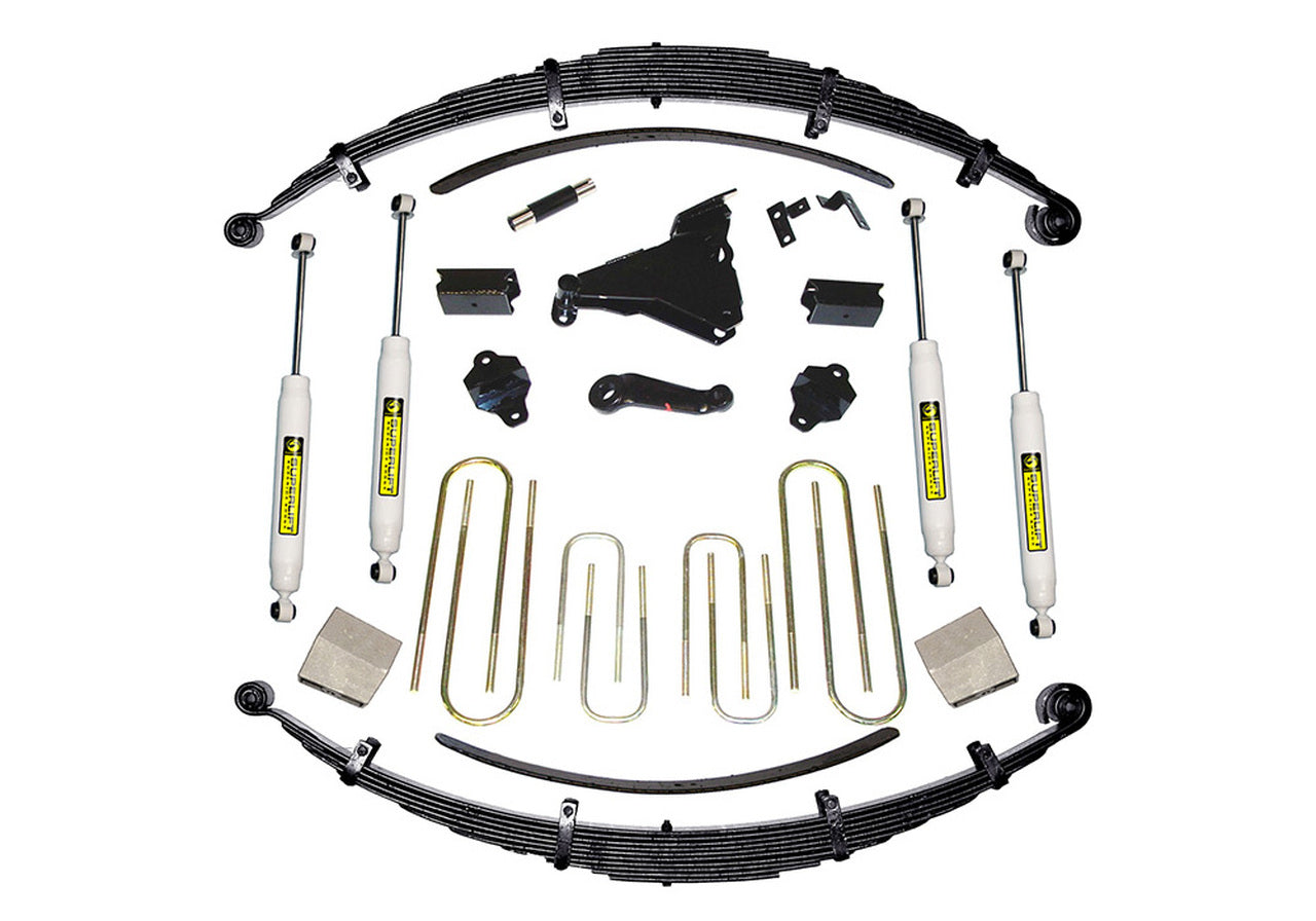 Superlift 00-04 Ford F-250/F-350 SuperDuty 4WD 8in Lift Kit w/ Superlift Shocks - Mammoth Racing -