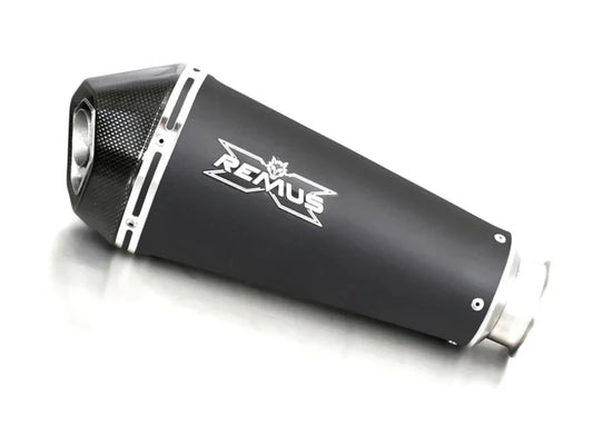 Remus 2013 Triumph Tiger 1050 Sport 92 kW Hypercone Black Slip On w/Connection Tube - Mammoth Racing