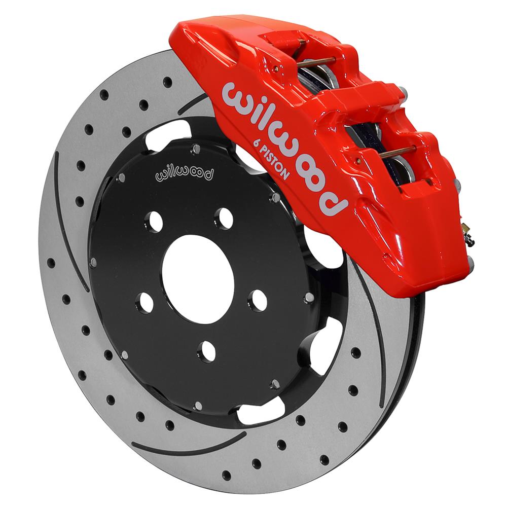 Wilwood 03-05 Dodge Neon Srt-4 Forged Dynapro 6 Big Brake Front Brake Kit 12.19 - Red - My Store