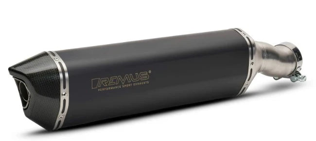 Remus 2016 BMW R 1200 GS 92 kW 1G12 (Euro 4) Black Hawk Black Slip On w/Heat Shield - Mammoth Racing