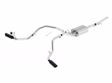 Borla 14-18 GMC Sierra 1500 5.3L Reg Cab 78.8in Bed 2.75 to 2.25in Atak Catback (Black Chrome Tip) - Mammoth Racing -