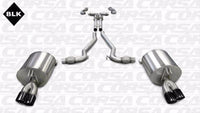 Corsa 08-09 Pontiac G8 GXP 6.0L V8 Sport Cat-Back w/ Dual 3in Black Tips - Mammoth Racing -