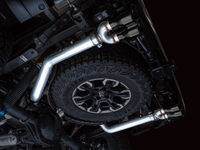 AWE Tuning 22-23 GMC Sierra 1500 AT4X 6.2L 0FG Catback Split Dual (Flat Bumper) - Diamond Black Tips - Mammoth Racing -