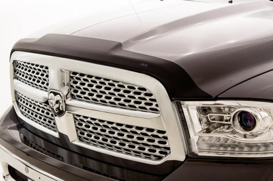 AVS 09-18 Dodge RAM 1500 Quad Cab Ventvisor & Aeroskin Deflector Combo Kit - Matte Black - Mammoth Racing -