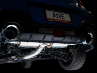 AWE Subaru BRZ/ Toyota GR86/ Toyota 86 Touring Edition Cat-Back Exhaust- Chrome Silver Tips - Mammoth Racing -