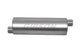Gibson SFT Superflow Offset/Offset Round Muffler - 8x24in/3in Inlet/3in Outlet - Stainless - Mammoth Racing -