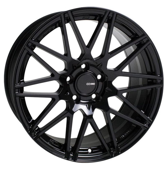 Enkei TMS 18x9.5 5x114.3 15mm Offset 72.6mm Bore Gloss Black Wheel - Mammoth Racing -