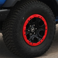 Ford Racing 2021+ Ford Bronco Functional Bead Lock Ring Kit - Red - Mammoth Racing -