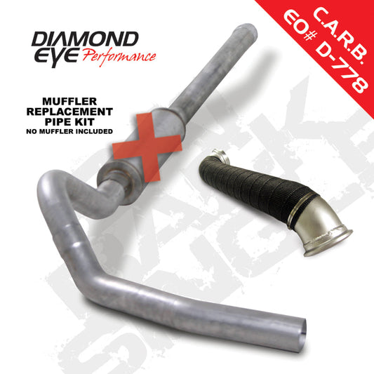 Diamond Eye KIT 4in CB MRP SGL w/ TDP AL 06-07 Chevy/GMC 6.6L Duramax 2500/3500 - Mammoth Racing -