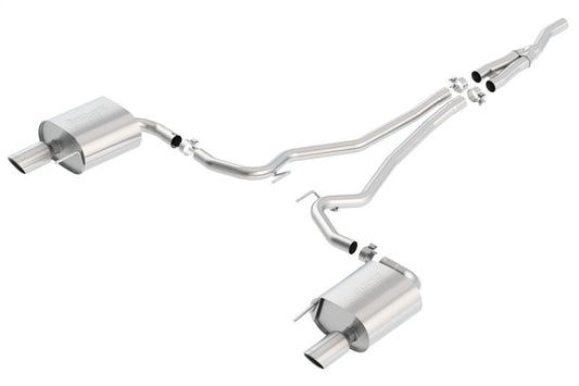 Borla S Type Cat Back 15-17 Ford Mustang 2.3L EcoBoost MT/AT 2.25in pipe 4in tip - My Store
