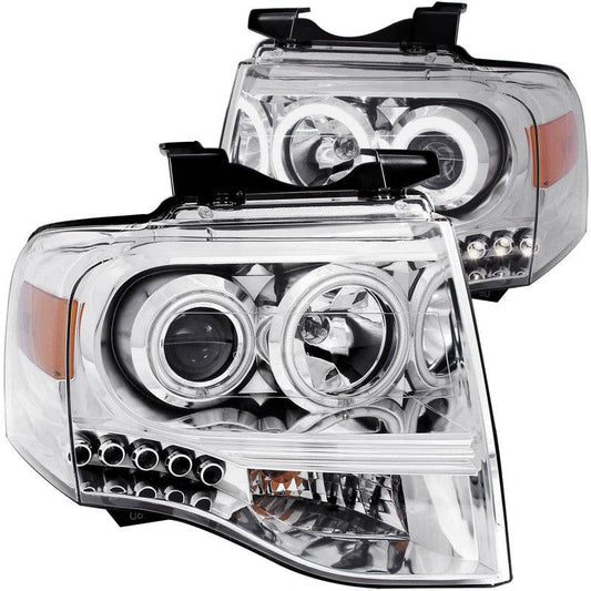 ANZO 2007-2014 Ford Expedition Projector Headlights Chrome - My Store