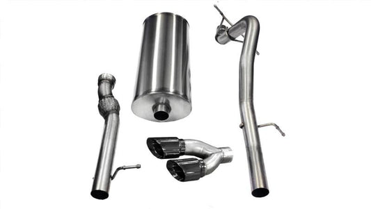 Corsa 11-14 GMC Yukon 6.2L V8 3in Cat-Back Single Side w Twin 4in Black Pro-Series Tips - Mammoth Racing -