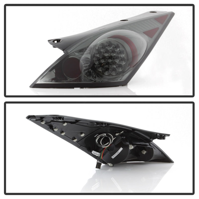 Spyder Nissan 350Z 03-05 LED Tail Lights Smoke ALT-YD-N350Z02-LED-SM - Mammoth Racing -
