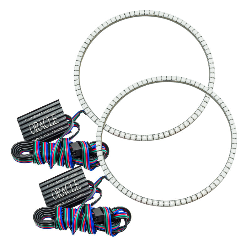 Oracle Jeep Wrangler JL/Gladiator JT LED Surface Mount Headlight Halo Kit- ColorSHIFT w/o Controller - Mammoth Racing -