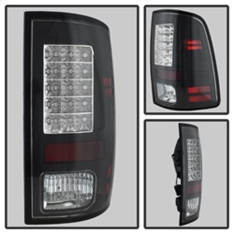 Spyder Dodge Ram 1500 13-14/Ram 2500 13-14 LED Tail Lights LED Model only - Blk ALT-YD-DRAM13-LED-BK - Mammoth Racing -