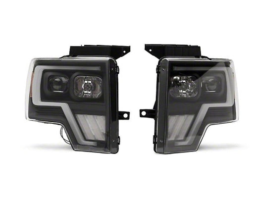 Raxiom 09-14 Ford F-150 G4 Projector Headlights- Black Housing (Clear Lens) - Mammoth Racing -