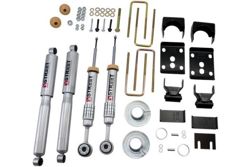 Belltech 09-13 Ford F150 Reg Cab 2WD Short Bed Lowering Kit w/SP Shocks 1 or 3in F/5.5in R Drop - Mammoth Racing -
