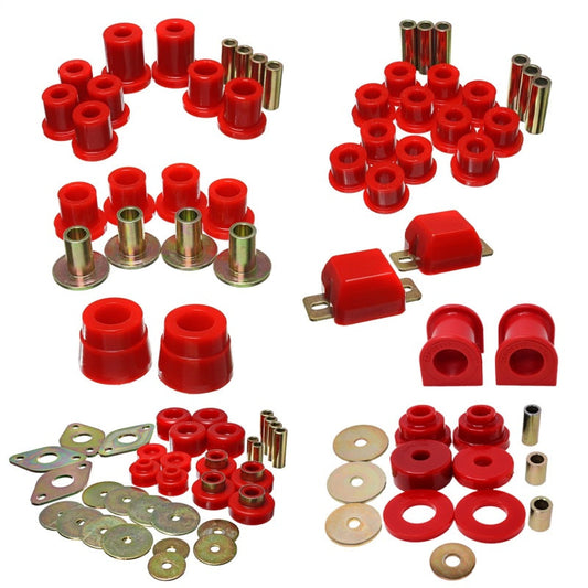 Energy Suspension 05-15 Toyota Tacoma 4WD Hyper-Flex Master Bushing Set - Red - My Store