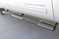 Lund 01-13 Chevy Silverado 1500 Crew Cab 5in. Oval Straight SS Nerf Bars - Polished - My Store