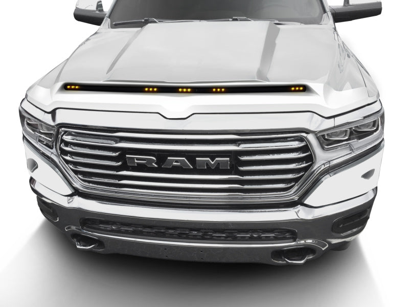 AVS 19-22 RAM 1500 (Excl. Sport Hood) Aeroskin Lightshield Color Match Hood Protector - Ivory Pearl - Mammoth Racing -