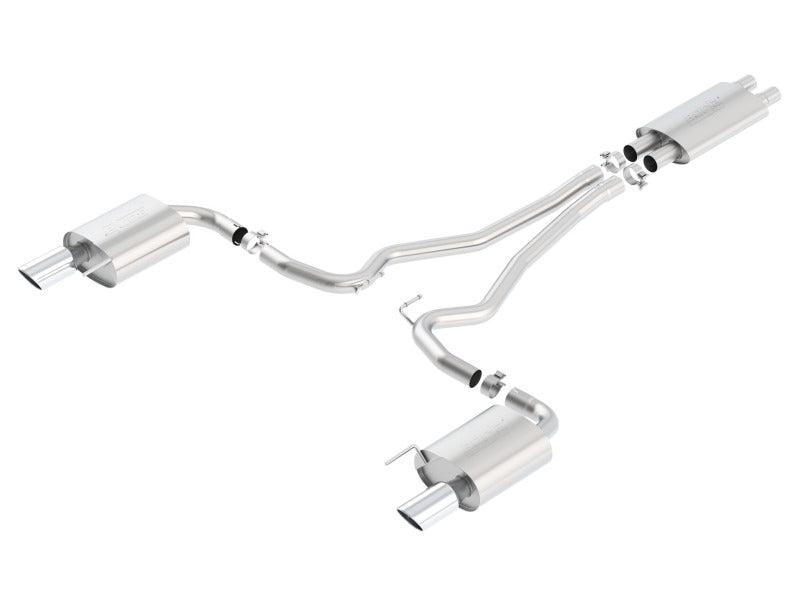 Borla Touring Cat-Back 15 Ford Mustang GT 5.0L V8 MT/AT 2.5in pipe 4in tip - My Store
