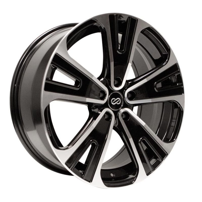 Enkei Universal SVX Truck & SUV 18x8 50mm Offset 5x127 Bolt 72.6mm Bore Black Machined Wheel - Mammoth Racing -