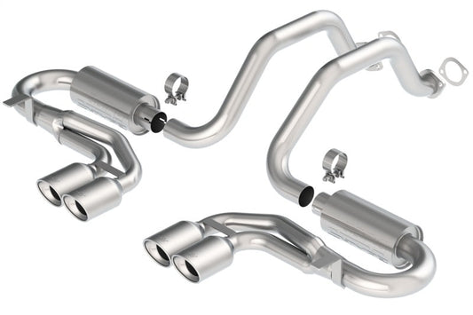 Borla 97-04 Corvette Coupe/Conv/Hatchback 5.7L 8cyl 4spd/6spd RWD Classic S-Typein Cat-Back Exhaust - My Store