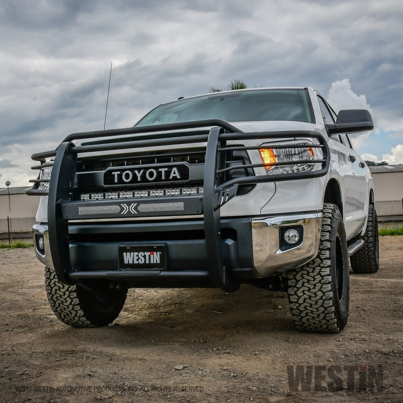 Westin 14-20 Toyota Tundra Sportsman X Grille Guard - Textured Black - Mammoth Racing -