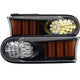 ANZO 2007-2013 Toyota Fj Cruiser LED Parking Lights Black w/ Amber Reflector - My Store