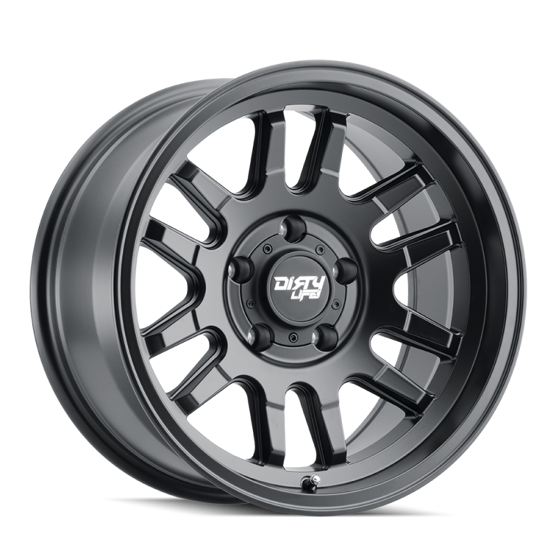 Dirty Life 9310 Canyon 17x9 / 5x127 BP / -12mm Offset / 71.5mm Hub Matte Black Wheel - Mammoth Racing -