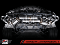 AWE Tuning 2020 Chevrolet Corvette (C8) Touring Edition Exhaust - Quad Diamond Black Tips - My Store