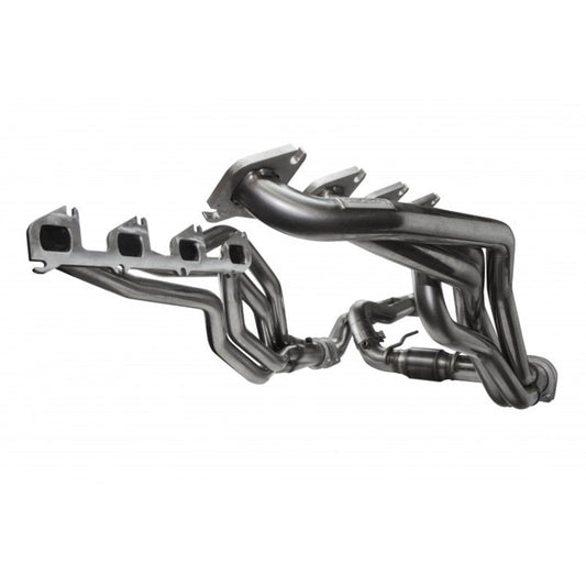 Kooks 11-14 Ford Raptor SVT 1 3/4in x 3in SS Longtube Headers and 3in SS OEM Exhaust Catted Y Pipe - Mammoth Racing -
