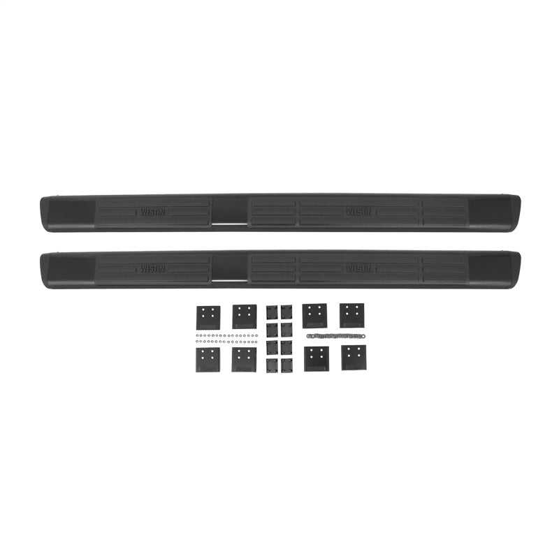 Westin Premier 6 in Oval Side Bar - Mild Steel 75 in - Black - Mammoth Racing -