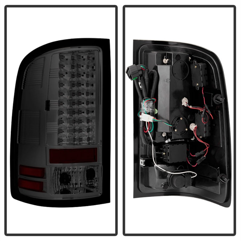 Spyder GMC Sierra 07-13 (Not fit 3500 Dually 4 Rear Wheels)LED Tail Lights Smoke ALT-YD-GS07-LED-SM - Mammoth Racing -